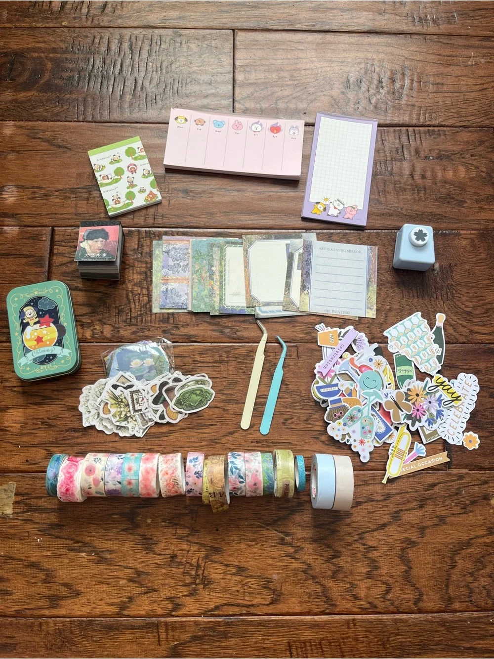 Assorted Decorative Washi Tape & Sticker Bundle